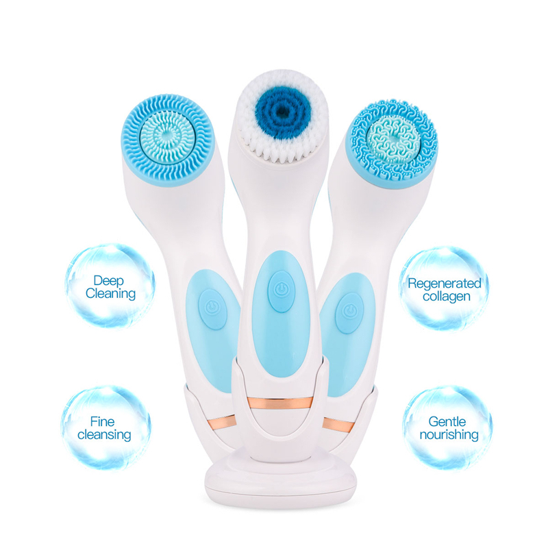 Dry Brush Body - فرشاة تنظيف الوجه، منظف دوار للتقشير،