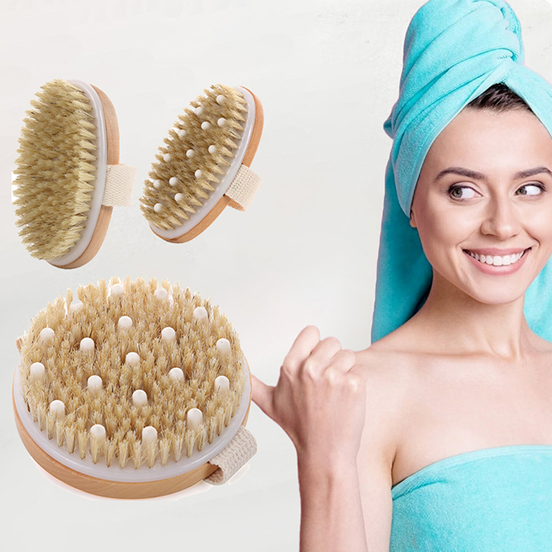 فرشاة استحمام خشبية للتقشير وت - مراجعة Dry Brush Body وسعره