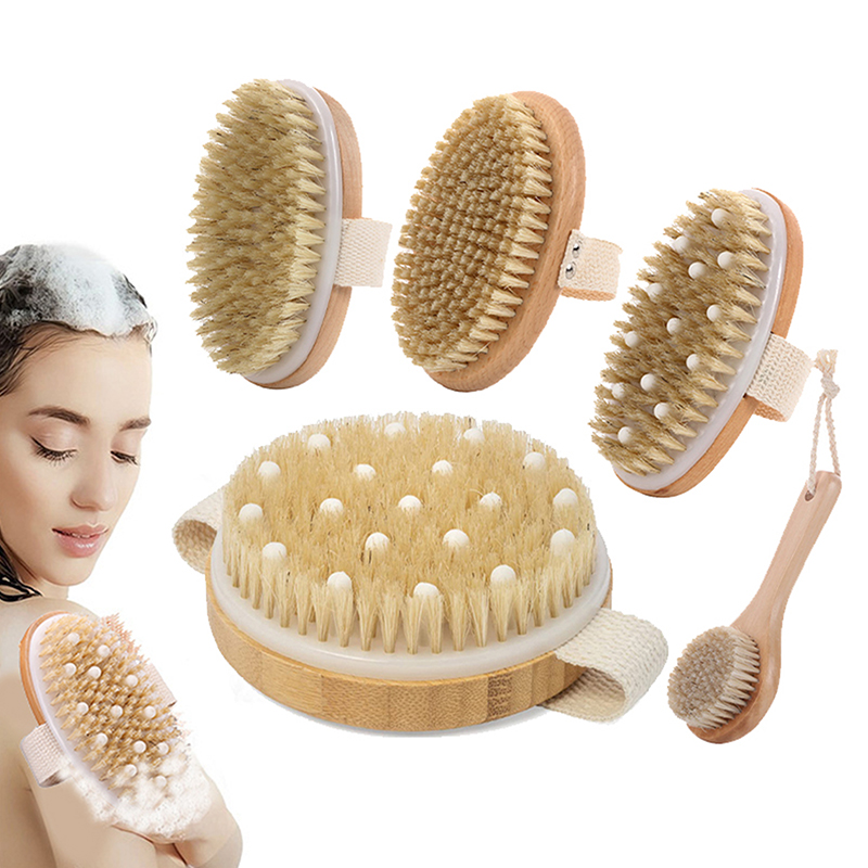 فرشاة استحمام خشبية للتقشير وت - مراجعة Dry Brush Body وسعره