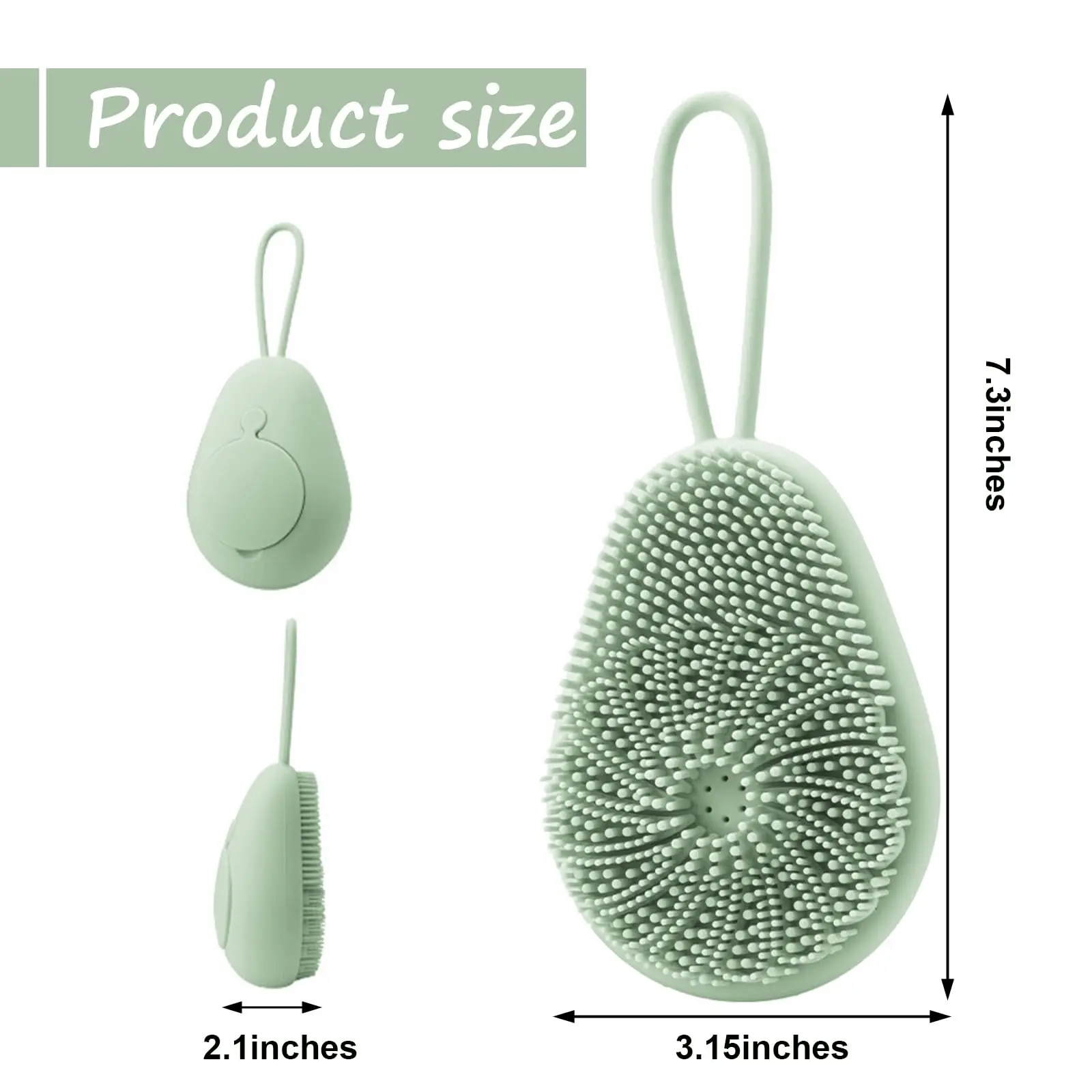 1 قطعة سيليكون منظف الجسم التق - مراجعة Dry Brush Body وسعره